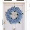 24" Azure Blue Hydrangea Wreath with Grapevine Ring by Floral Home®